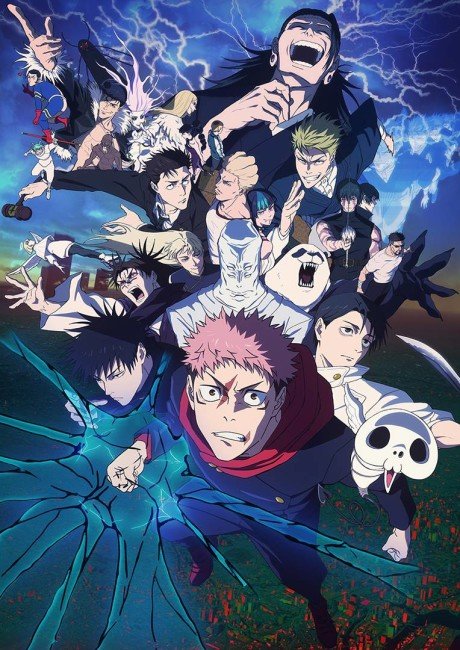 ملصق Jujutsu Kaisen الموسم الثالث الجزء الأول - موتسو كاييو - مشهد قتالي ساحر